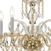 Crystorama 1005-PB-CL-S Traditional Crystal Five Light Chandelier Polished Brass Alternate Image 2.jpg