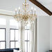 Crystorama 1005-PB-CL-SAQ Traditional Crystal Five Light Chandelier Polished Brass Alternate Image 2.jpg