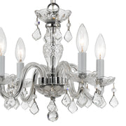 Crystorama 1064-CH-CL-MWP Traditional Crystal Four Light Mini Chandelier Polished Chrome Alternate Image.jpg