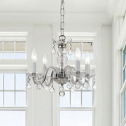Crystorama 1064-CH-CL-MWP Traditional Crystal Four Light Mini Chandelier Polished Chrome Alternate Image 4.jpg