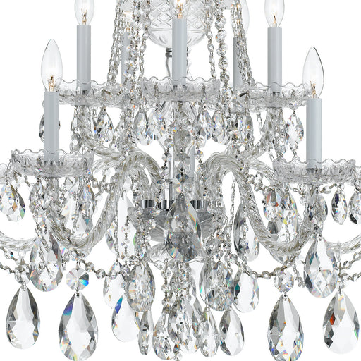 Crystorama 1110-CH-CL-MWP Traditional Crystal Ten Light Chandelier Polished Chrome Alternate Image.jpg