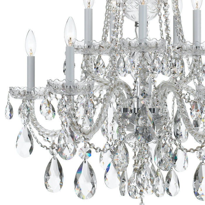 Crystorama 1110-CH-CL-MWP Traditional Crystal Ten Light Chandelier Polished Chrome Alternate Image 2.jpg