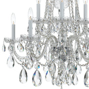 Crystorama 1110-CH-CL-S Traditional Crystal Ten Light Chandelier Polished Chrome Alternate Image 2.jpg