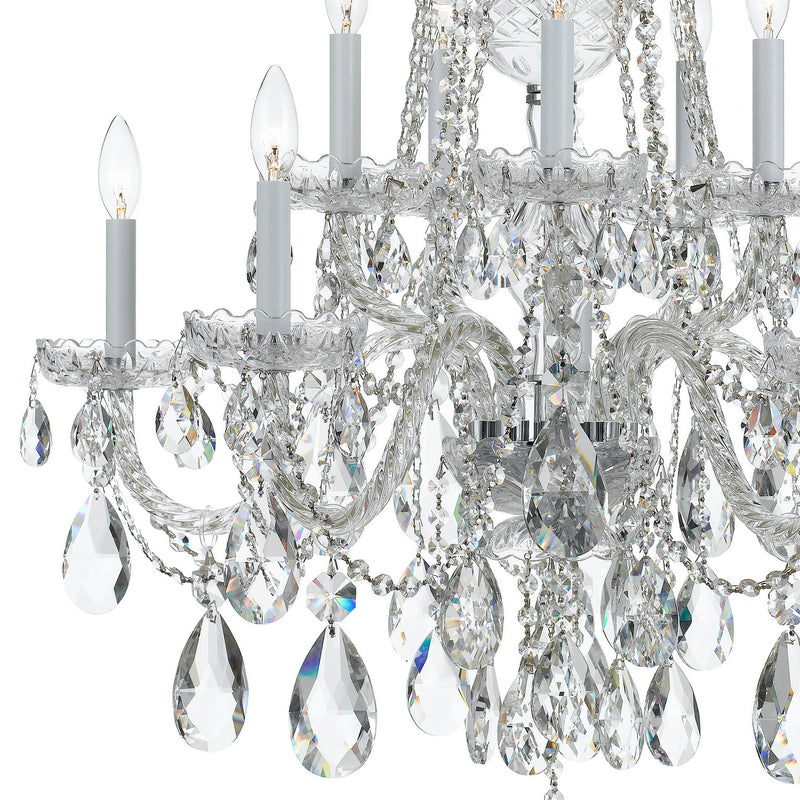 Crystorama 1110-CH-CL-S Traditional Crystal Ten Light Chandelier Polished Chrome Alternate Image 2.jpg