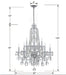Crystorama 1110-CH-CL-SAQ Traditional Crystal Ten Light Chandelier Polished Chrome Alternate Image 2.jpg
