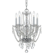 Crystorama 1129-CH-CL-MWP Traditional Crystal Five Light Mini Chandelier Polished Chrome Main Image.jpg