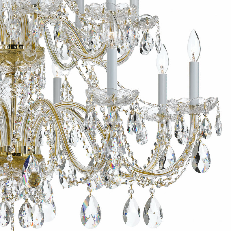 Crystorama 1139-PB-CL-MWP Traditional Crystal 16 Light Chandelier Polished Brass Alternate Image.jpg