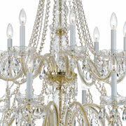 Crystorama 1139-PB-CL-SAQ Traditional Crystal 16 Light Chandelier Polished Brass Alternate Image 2.jpg