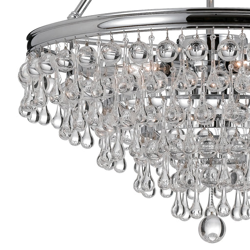 Crystorama 136-CH Calypso Six Light Chandelier Polished Chrome Alternate Image.jpg
