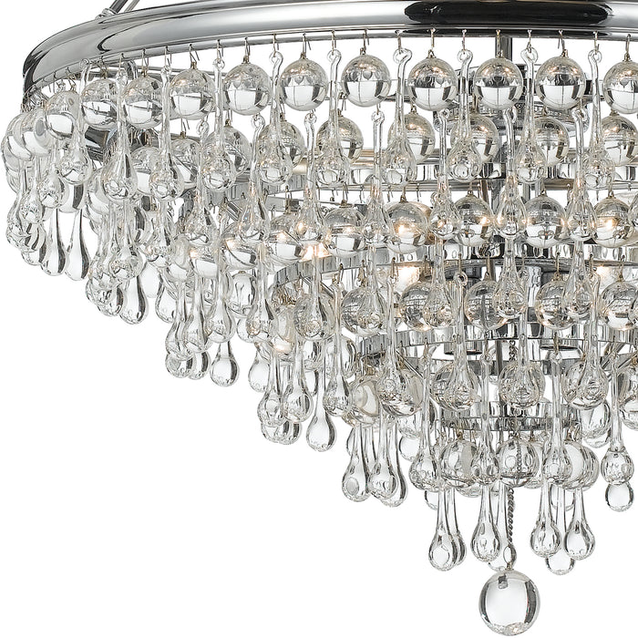 Crystorama 137-CH Calypso Eight Light Chandelier Polished Chrome Alternate Image.jpg