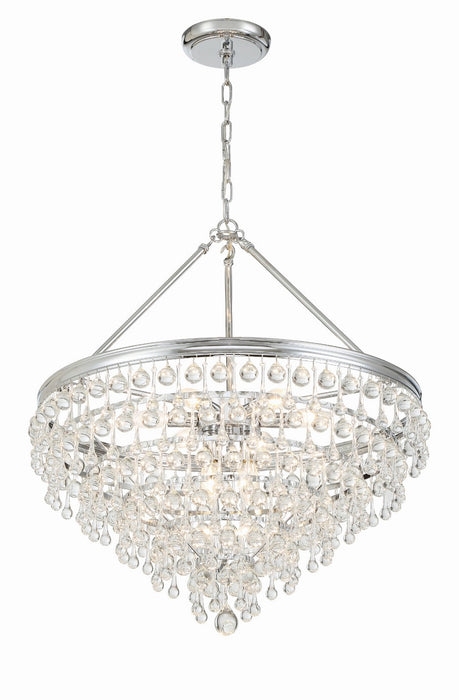 Crystorama 137-CH Calypso Eight Light Chandelier Polished Chrome Alternate Image 4.jpg