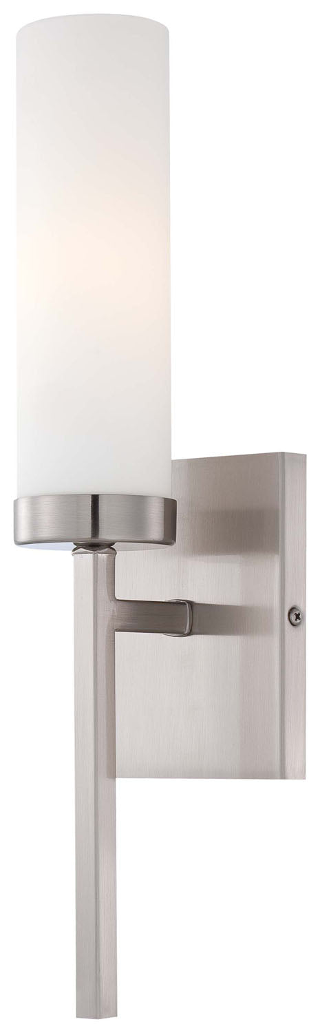 Minka-Lavery 4460-84 One Light Wall Sconce, Brushed Nickel Main Image.jpg