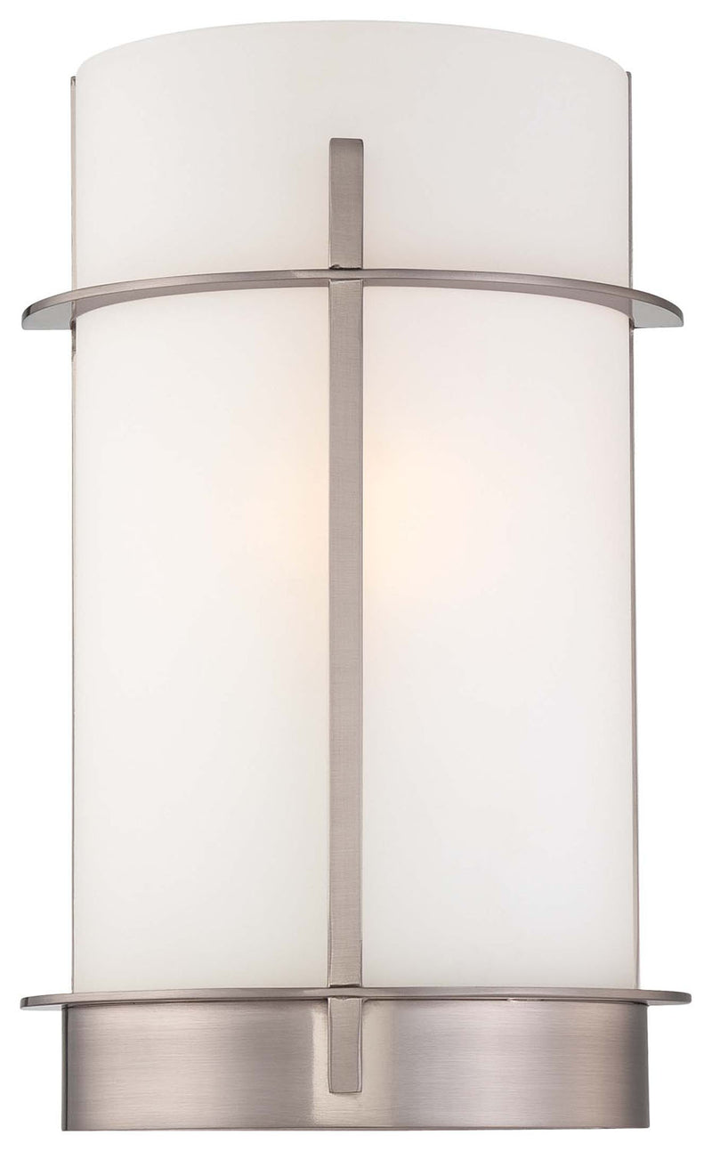 Minka-Lavery 6460-84 One Light Wall Sconce, Brushed Nickel Main Image.jpg
