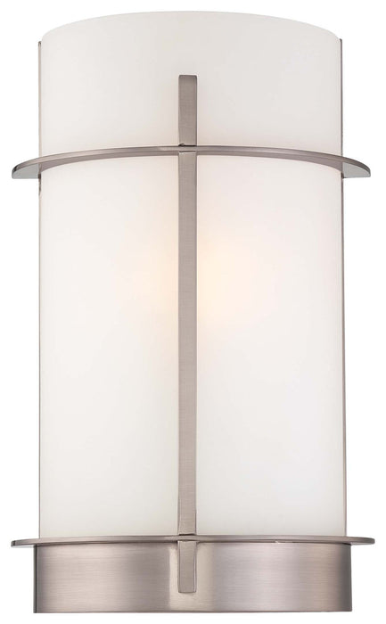 Minka-Lavery 6460-84 One Light Wall Sconce, Brushed Nickel Main Image.jpg