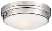 Minka-Lavery 823-77 Two Light Flush Mount, Chrome Main Image.jpg
