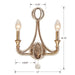 Crystorama 6762-DT Garland Two Light Wall Sconce Distressed Twilight Alternate Image.jpg