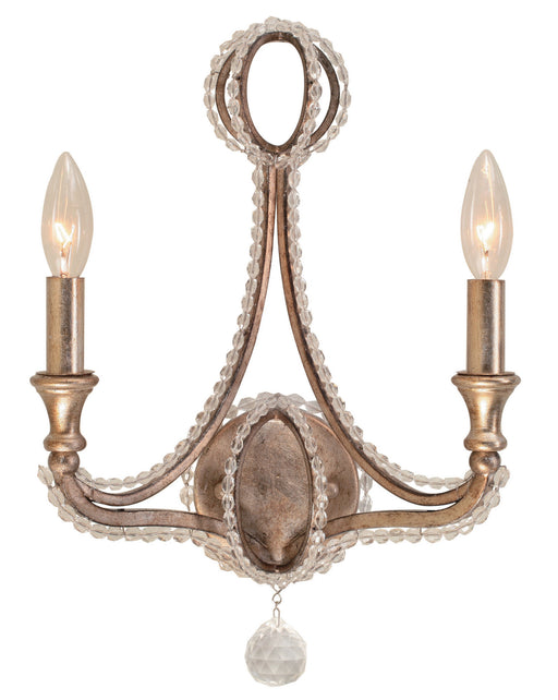 Crystorama 6762-DT Garland Two Light Wall Sconce Distressed Twilight Main Image.jpg