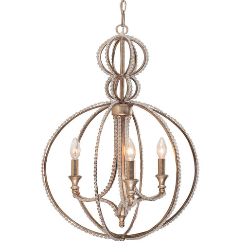 Crystorama 6765-DT Garland Three Light Mini Chandelier Distressed Twilight Main Image.jpg