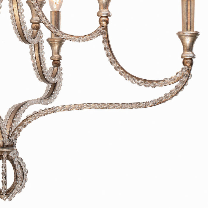 Crystorama 6768-DT Garland Eight Light Chandelier Distressed Twilight Alternate Image.jpg