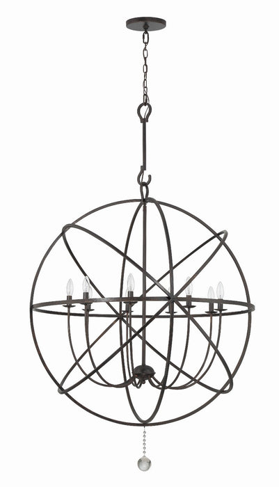 Crystorama 9229-EB Solaris Nine Light Chandelier English Bronze Alternate Image 4.jpg
