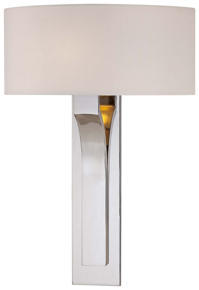 George Kovacs P1705-613 George Kovacs One Light Wall Sconce, Polished Nickel Main Image.jpg