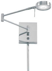 George Kovacs P4308-077 George's Reading Room LED Swing Arm Wall Lamp, Chrome Main Image.jpg