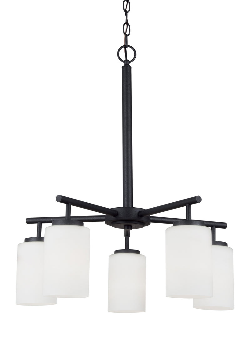 Generation Lighting 31161-112 Oslo Five Light Chandelier, Midnight Black Alternate Image.jpg