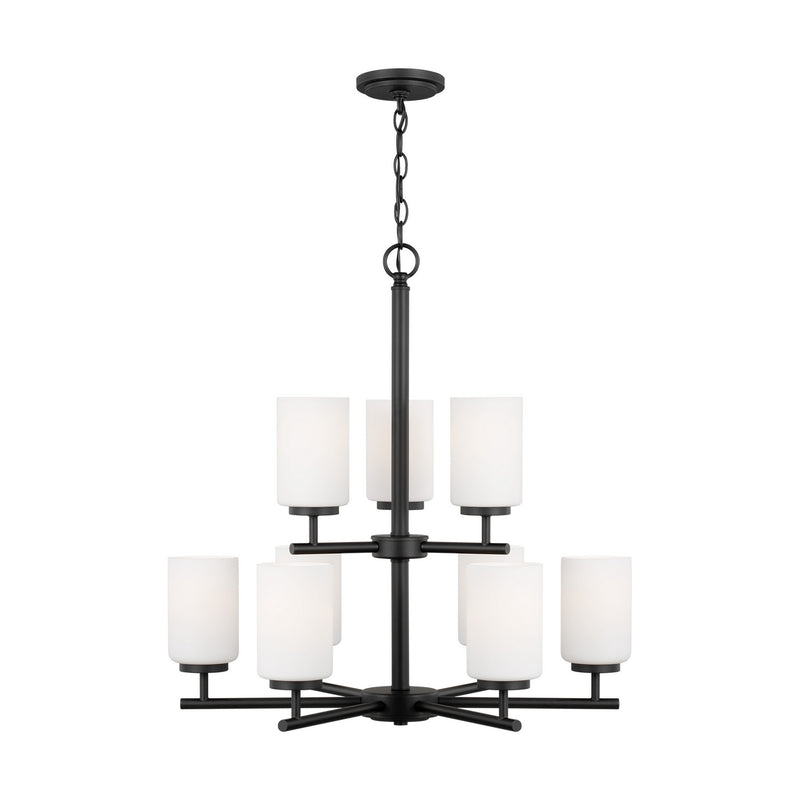 Generation Lighting 31162-112 Oslo Nine Light Chandelier, Midnight Black Main Image.jpg