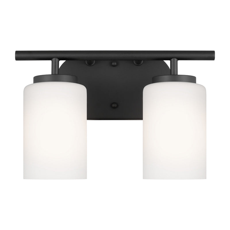 Generation Lighting 41161-112 Oslo Two Light Wall / Bath, Midnight Black Main Image.jpg