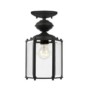 Generation Lighting 6008-12 Classico One Light Outdoor Semi-Flush Convertible Pendant, Black Alternate Image.jpg