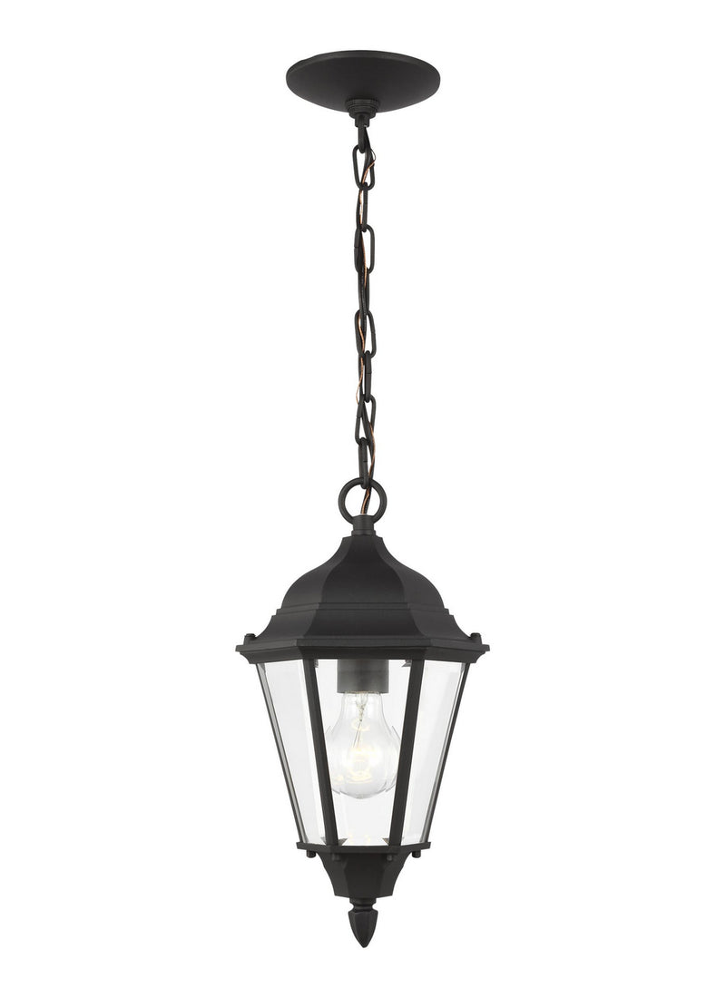 Generation Lighting 60938-12 Bakersville One Light Outdoor Pendant, Black Main Image.jpg