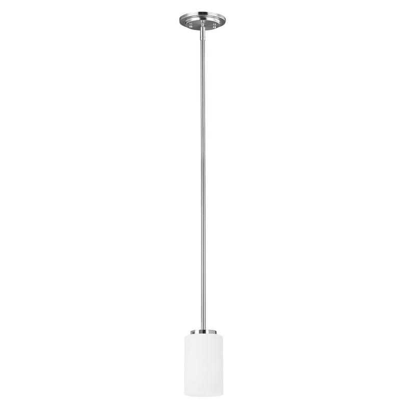 Generation Lighting 61160-05 Oslo One Light Mini-Pendant, Chrome Main Image.jpg