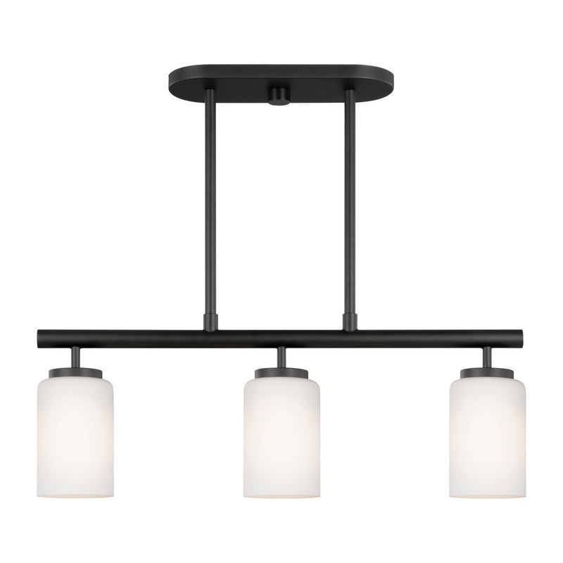 Generation Lighting 66160-112 Oslo Three Light Island Pendant, Midnight Black Main Image.jpg