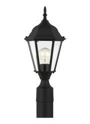 Generation Lighting 82938-12 Bakersville One Light Outdoor Post Lantern, Black Main Image.jpg