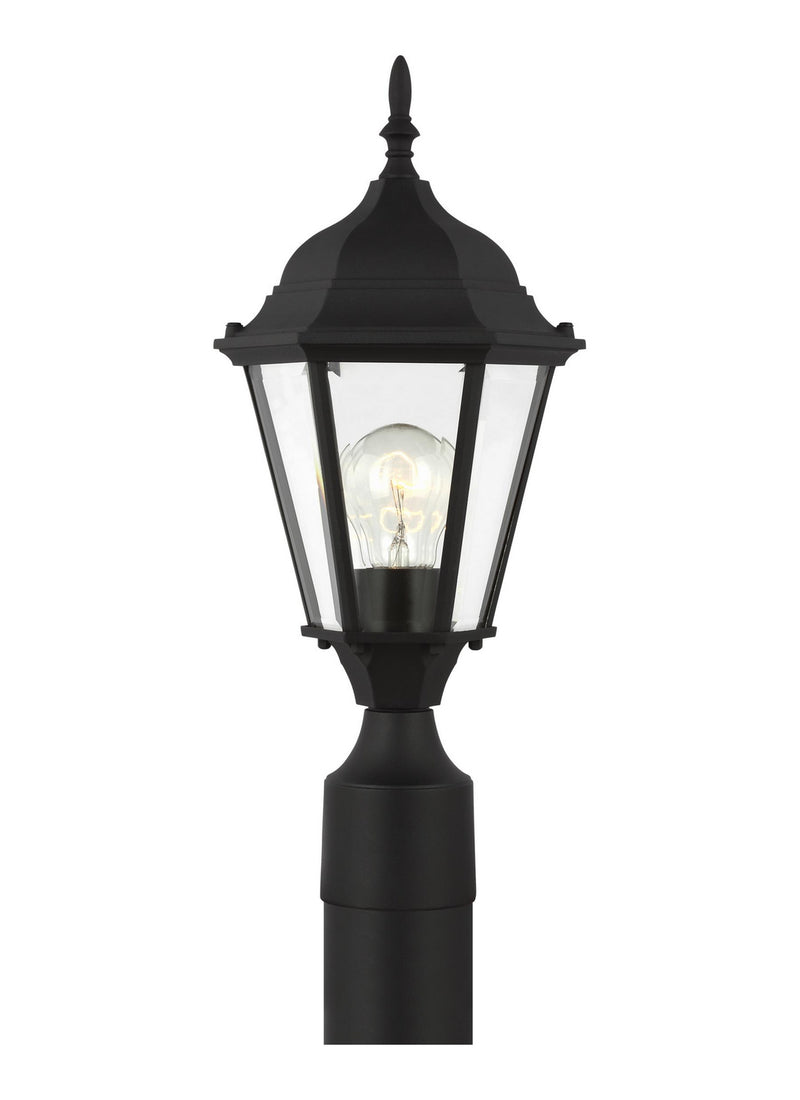 Generation Lighting 82938-12 Bakersville One Light Outdoor Post Lantern, Black Main Image.jpg