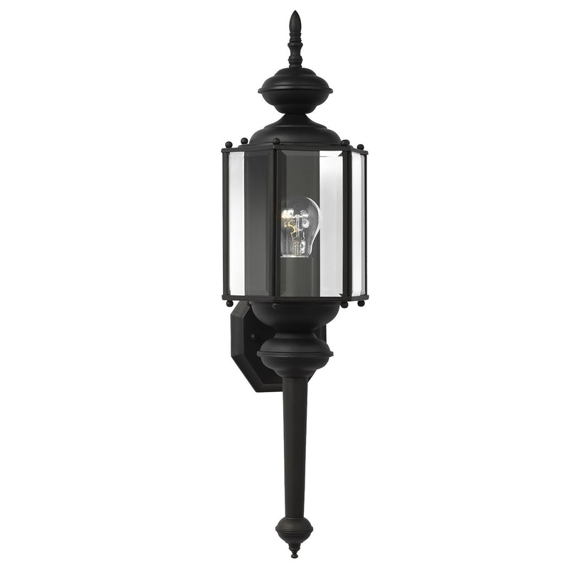 Generation Lighting 8510-12 Classico One Light Outdoor Wall Lantern, Black Main Image.jpg