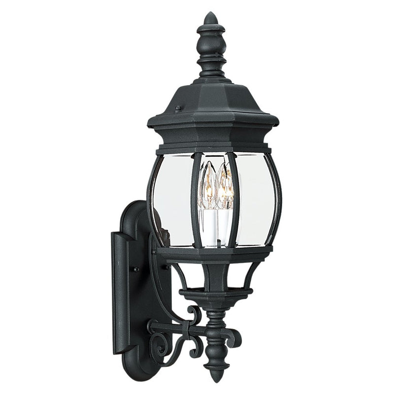 Generation Lighting 88201-12 Wynfield Two Light Outdoor Wall Lantern, Black Main Image.jpg