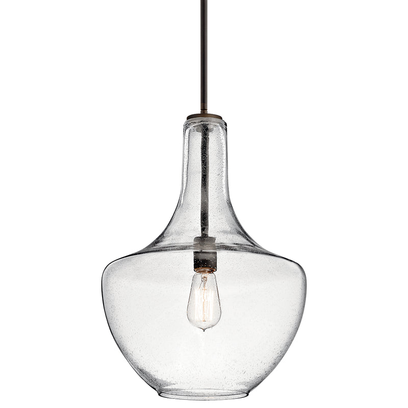 Kichler 42046OZ One Light Pendant, Olde Bronze (3)