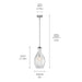 Kichler 42047CH One Light Pendant, Chrome (2)