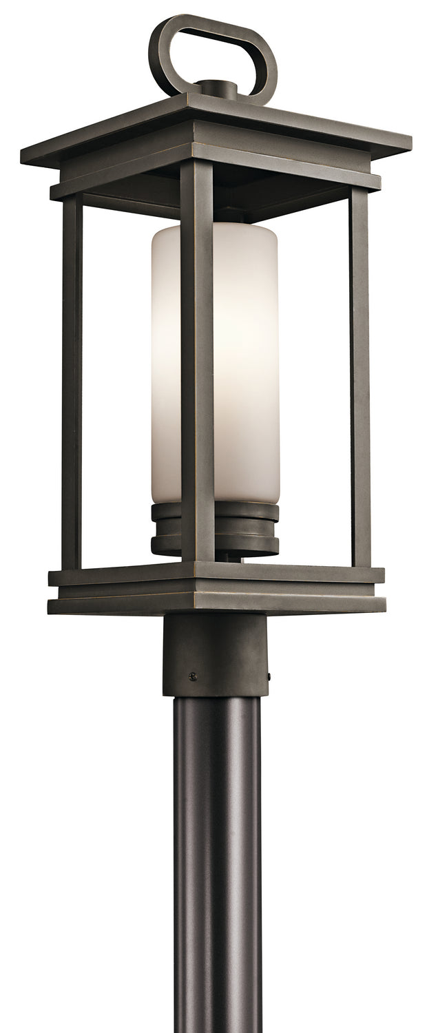 Kichler 49478RZ One Light Outdoor Post Mount, Rubbed Bronze