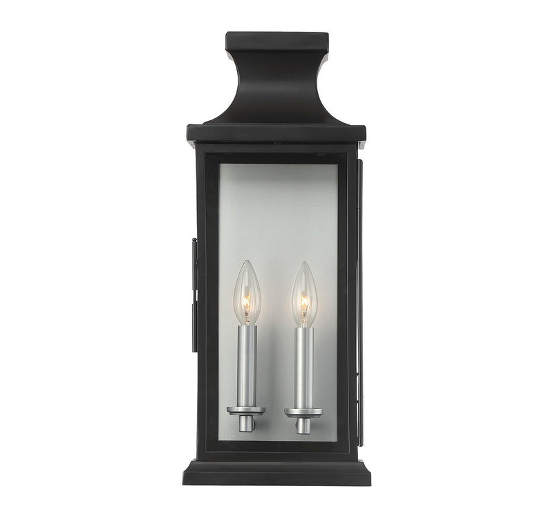 Savoy House 5-5911-BK Two Light Wall Lantern, Black (2)