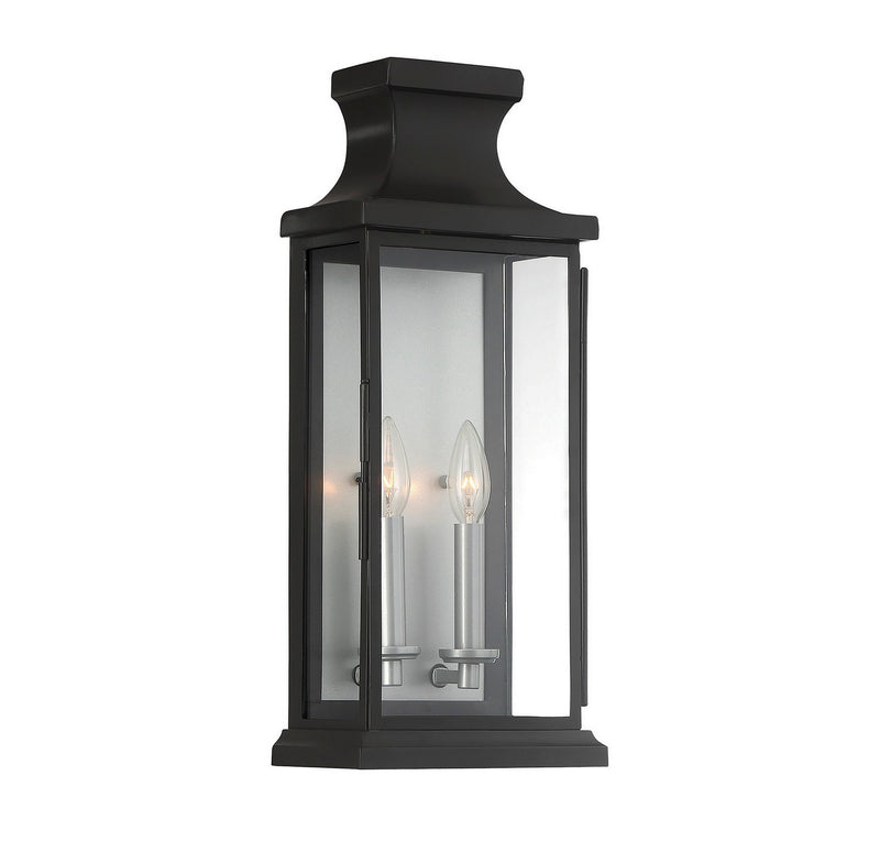 Savoy House 5-5911-BK Two Light Wall Lantern, Black (4)