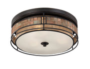 Quoizel MCLG1616RC Laguna Three Light Flush Mount, Renaissance Copper Main Image.jpg