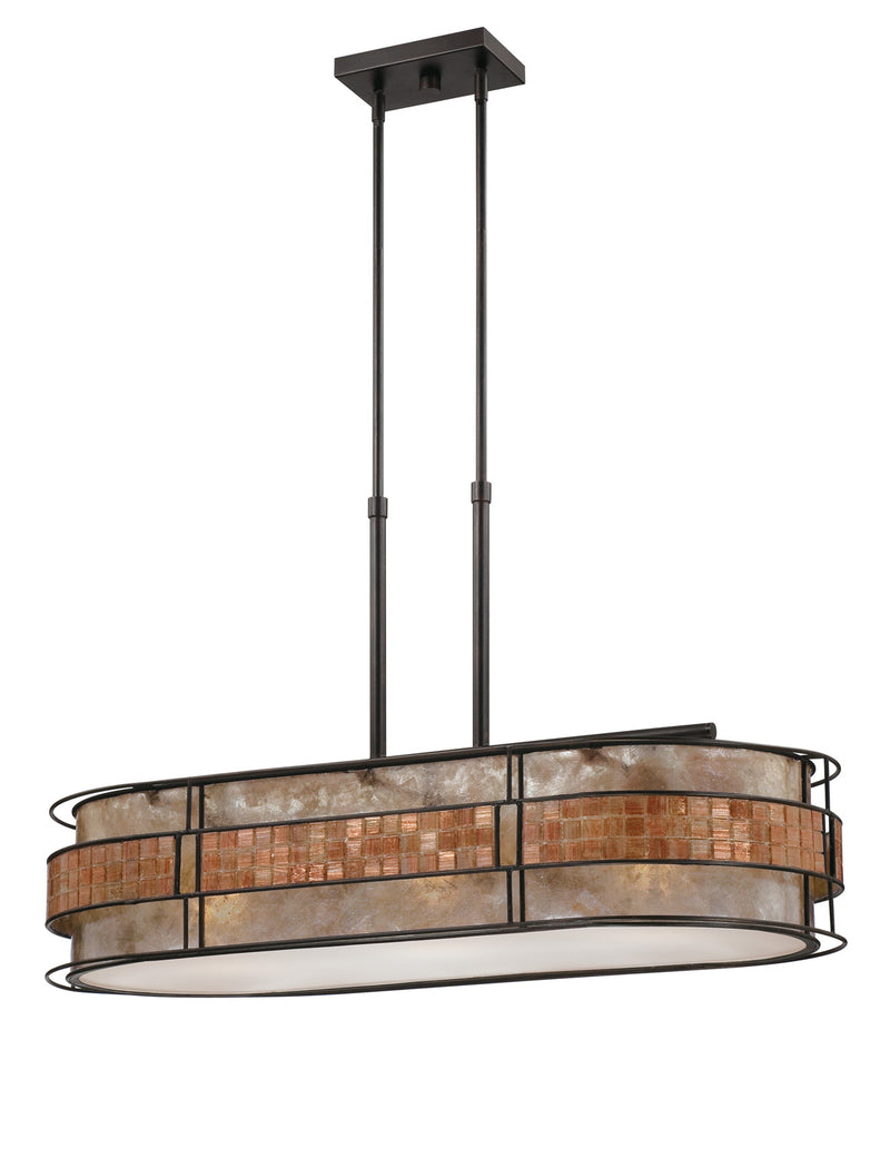 Quoizel MCLG337RC Laguna Three Light Island Chandelier, Renaissance Copper Main Image.jpg