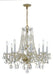 Crystorama 1138-PB-CL-SAQ Traditional Crystal Eight Light Chandelier Polished Brass Main Image.jpg
