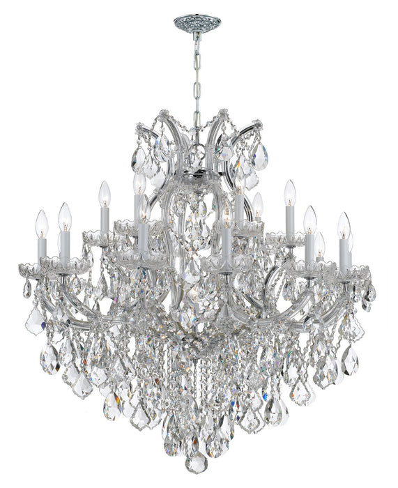Crystorama 4418-CH-CL-MWP Maria Theresa 19 Light Chandelier Polished Chrome Main Image.jpg