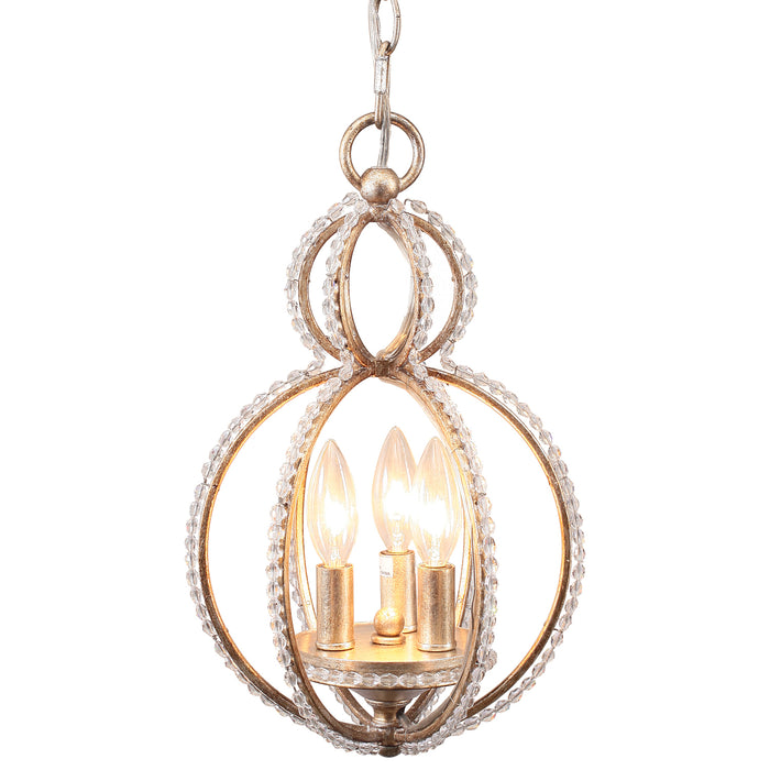Crystorama 6760-DT Garland Three Light Mini Chandelier Distressed Twilight Main Image.jpg