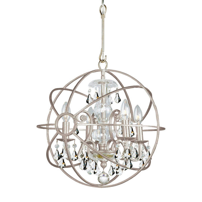 Crystorama 9025-OS-CL-MWP Solaris Four Light Mini Chandelier Olde Silver Alternate Image.jpg