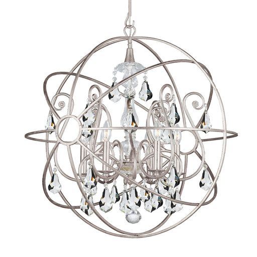 Crystorama 9026-OS-CL-MWP Solaris Five Light Chandelier Olde Silver Alternate Image.jpg