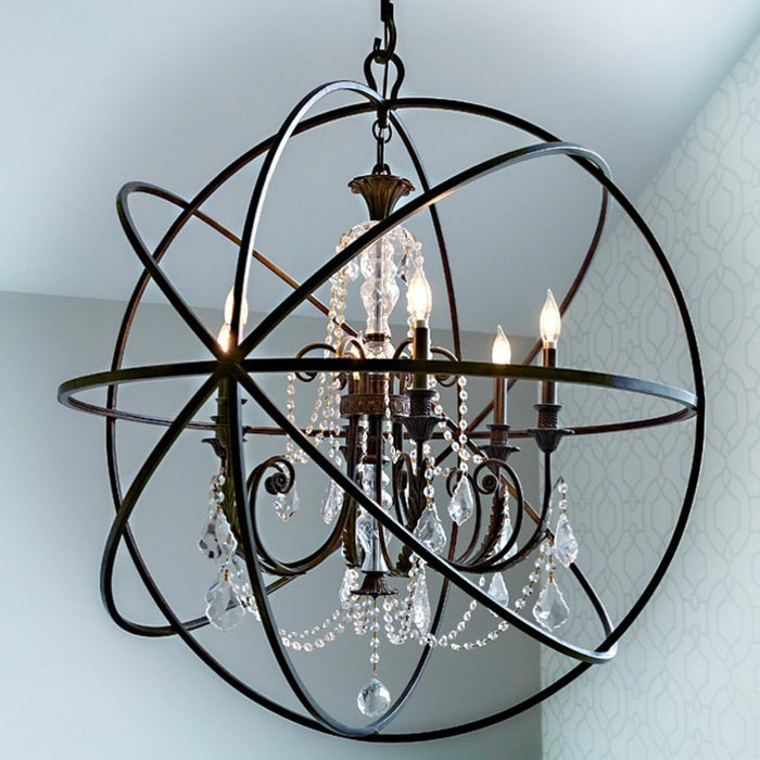 Crystorama 9219-EB-CL-MWP Solaris Six Light Chandelier English Bronze Alternate Image.jpg